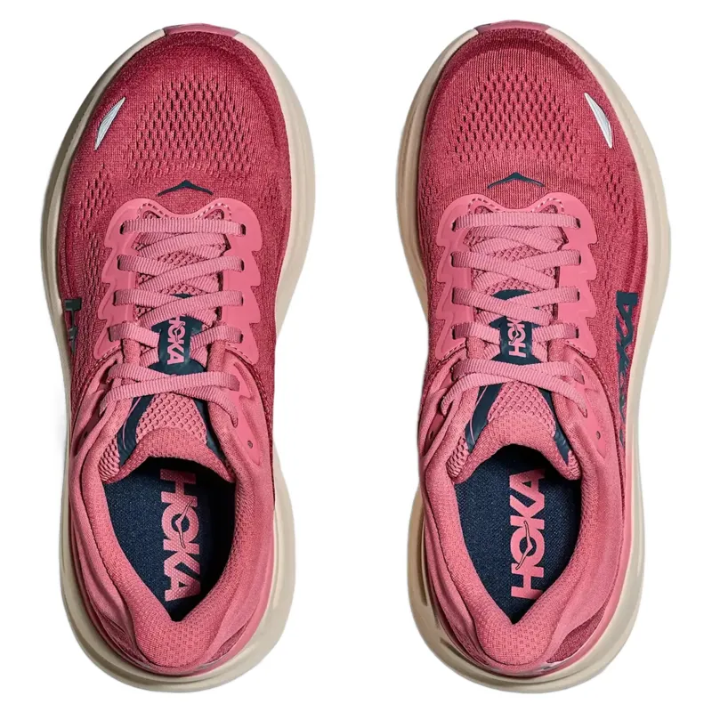 Hoka Bondi 9 Women's Running Shoes - Lingonberry/Cranberry-6