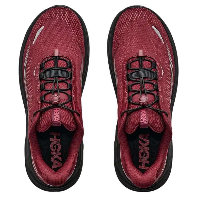 Hoka Clifton 11 GTX in Varsity Burgandy/Carbon Black-5