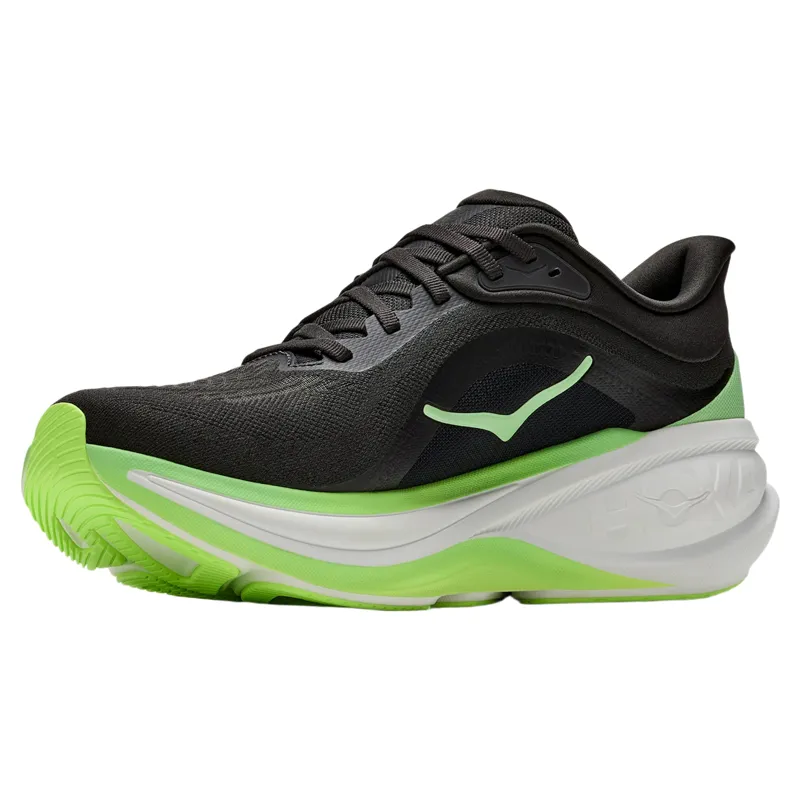 Hoka Clifton PRO Mens Running Shoes in Carbon Black/Tart Apple-2