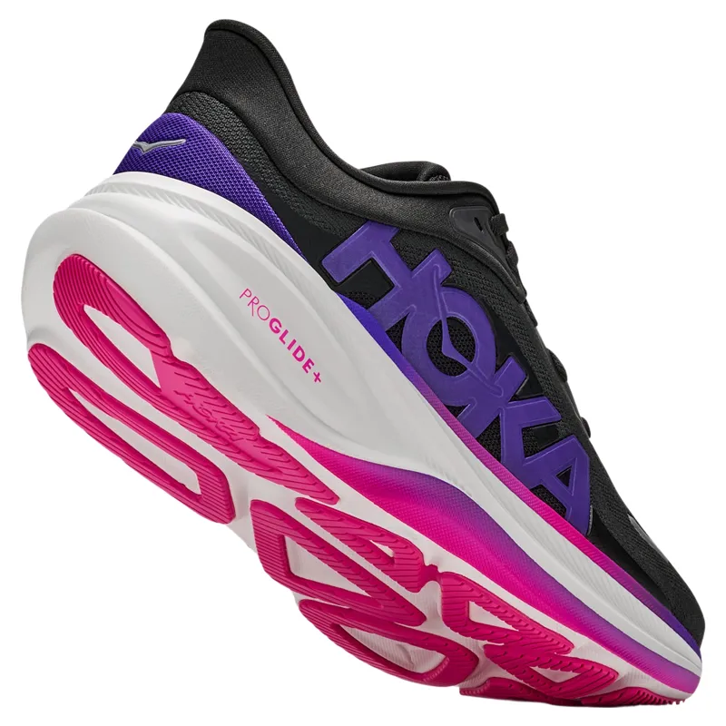 Hoka Clifton PRO Women's Running Shoes in Carbon Black / Cosmic Purple-4