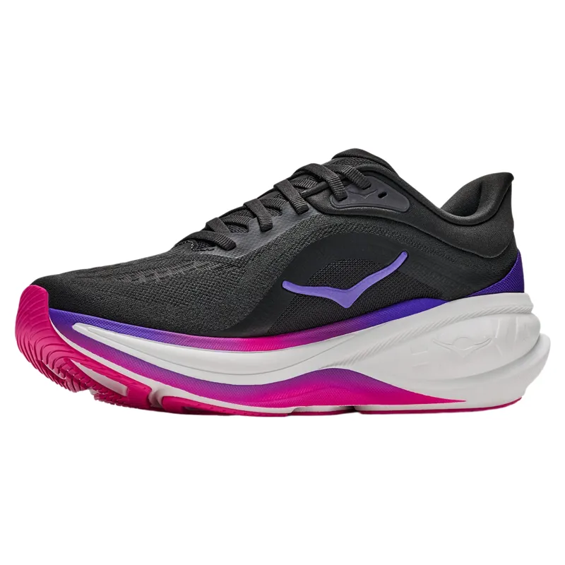 Hoka Clifton PRO Women's Running Shoes in Carbon Black / Cosmic Purple-2
