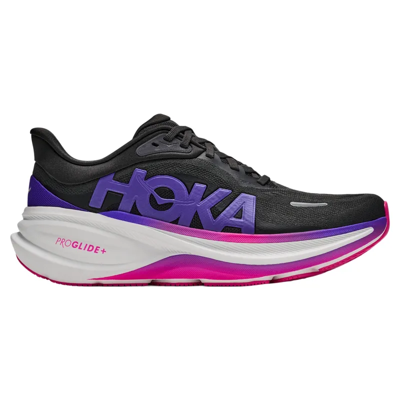 Hoka Clifton PRO Women's Running Shoes in Carbon Black / Cosmic Purple