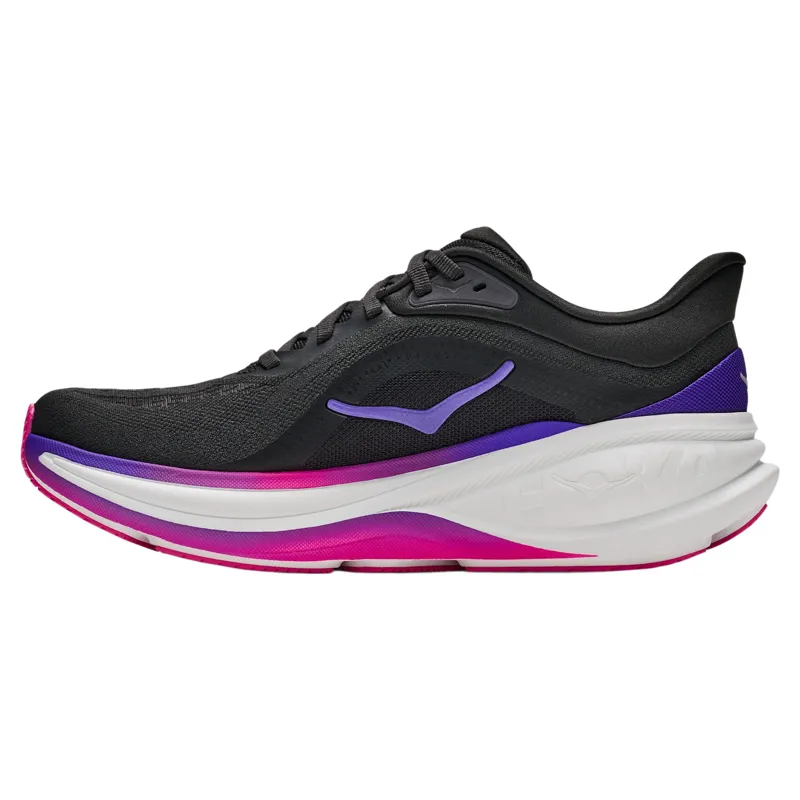 Hoka Clifton PRO Women's Running Shoes in Carbon Black / Cosmic Purple-3