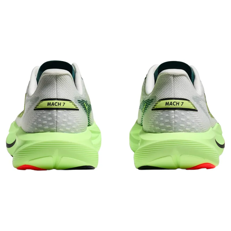 Hoka Mach 7 Women's Running Shoes - Frost/Neon Yuzu-4