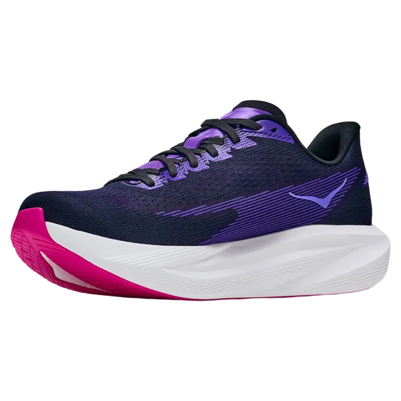 Hoka Mach 7 Women's Running Shoes - Carbon Black/Cosmic Purple-2