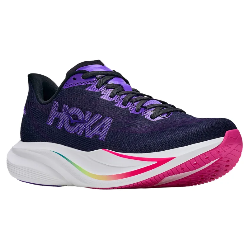 Hoka Mach 7 Women's Running Shoes - Carbon Black/Cosmic Purple-1