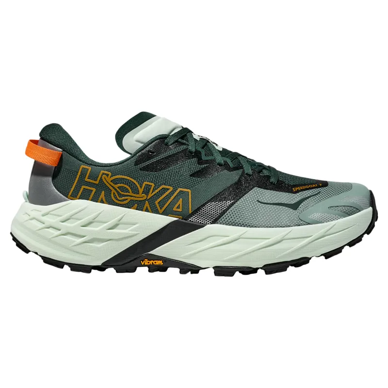 Hoka Speedgoat 7 Men's Trail Running Shoes - Bay Leaf/Sea Glass