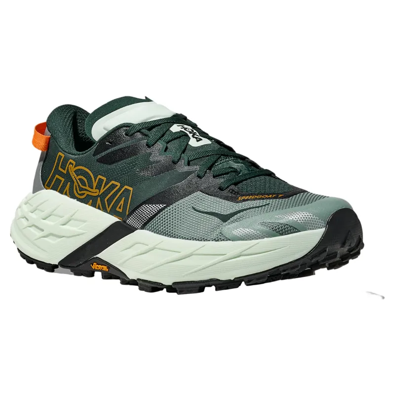 Hoka Speedgoat 7 Men's Trail Running Shoes - Bay Leaf/Sea Glass-2