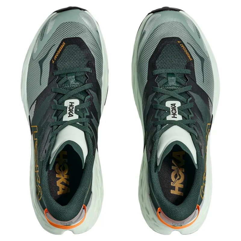 Hoka Speedgoat 7 Men's Trail Running Shoes - Bay Leaf/Sea Glass-6