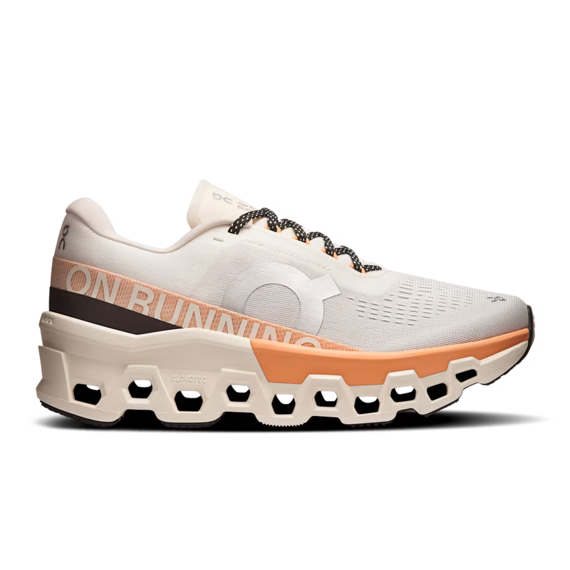 On Running Cloudmonster 2 Women's Running Shoes - Ivory/Tangerine
