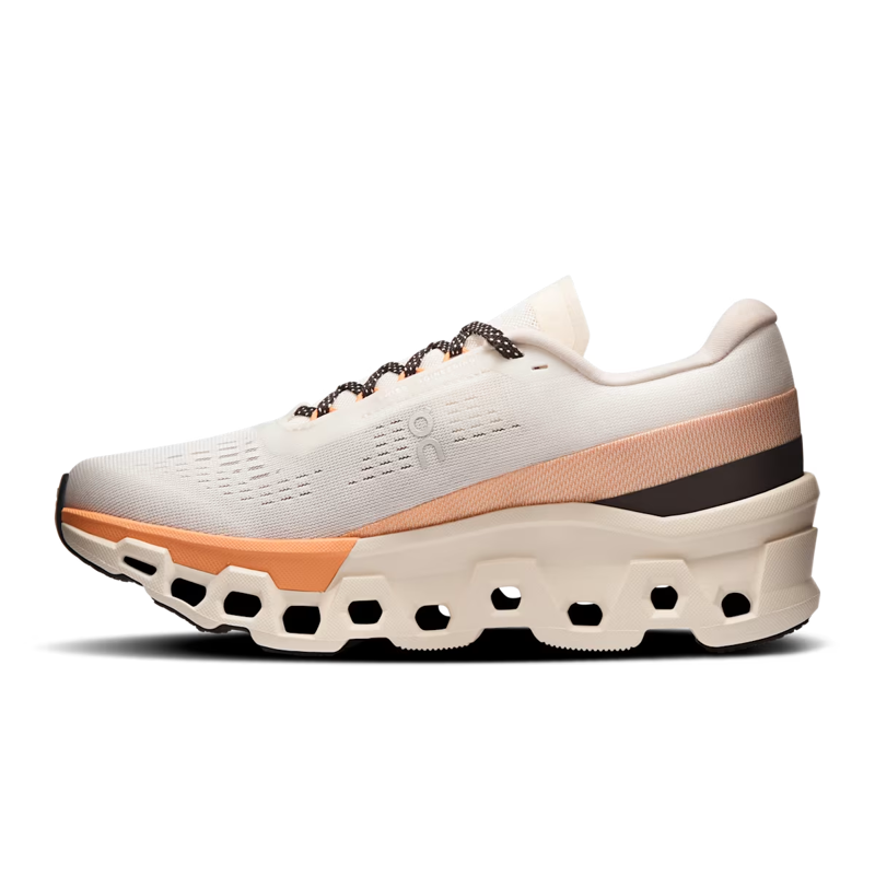 On Running Cloudmonster 2 Women's Running Shoes - Ivory/Tangerine-1