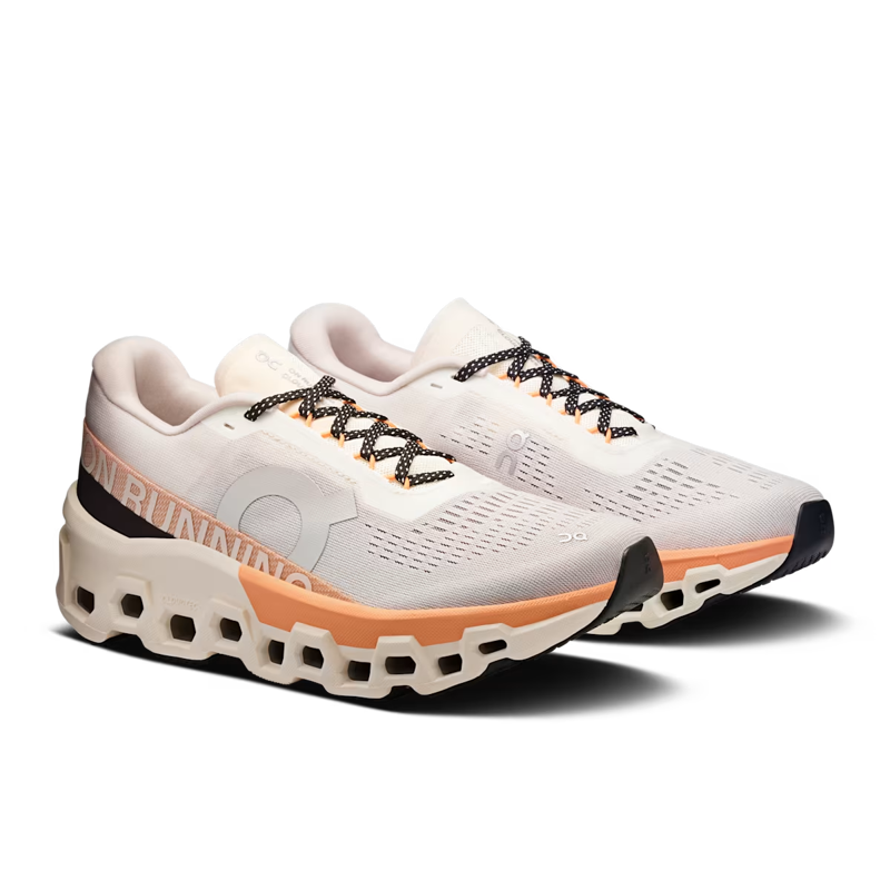 On Running Cloudmonster 2 Women's Running Shoes - Ivory/Tangerine-5