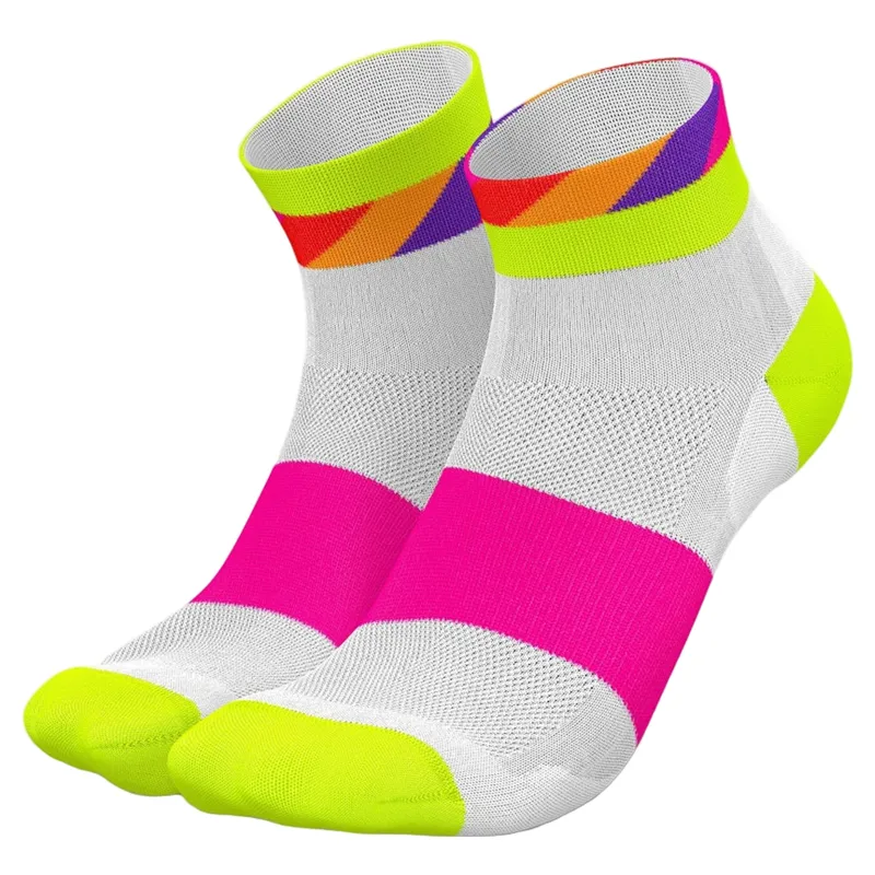 Incylence Ultralight Socks - Strides Short White Canary
