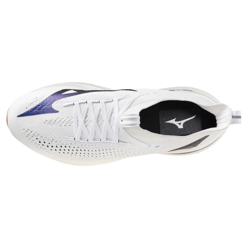 Mizuno Neo Vista 2 Men's Running Shoes - White/White/Iris Bloom-5