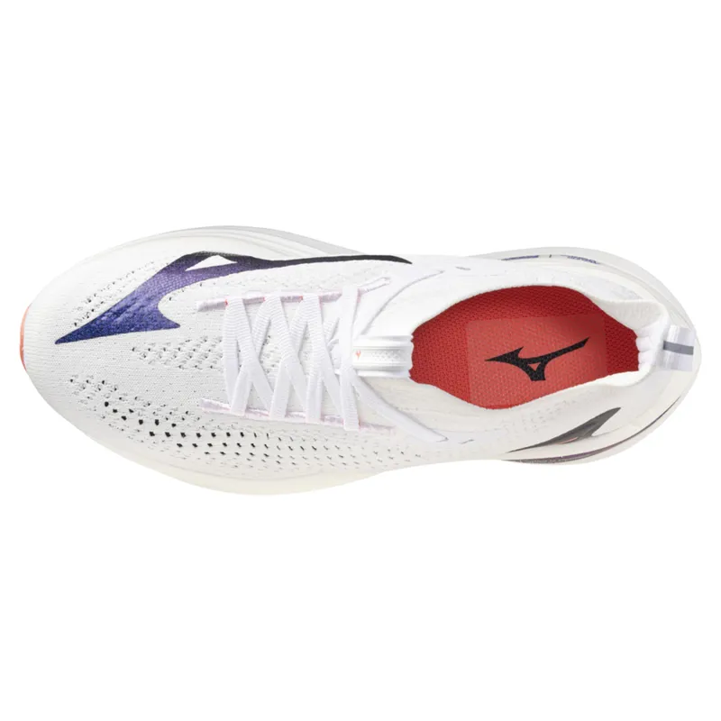 Mizuno Neo Vista 2 Women's Running Shoes - White/Coral/Iris Bloom-2