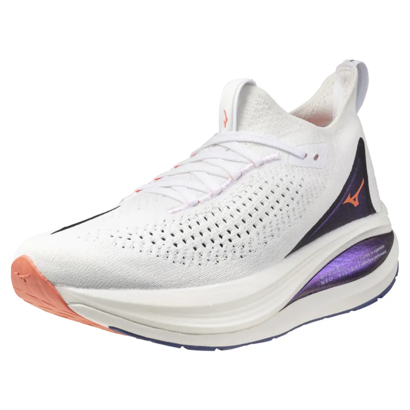 Mizuno Neo Vista 2 Women's Running Shoes - White/Coral/Iris Bloom-4