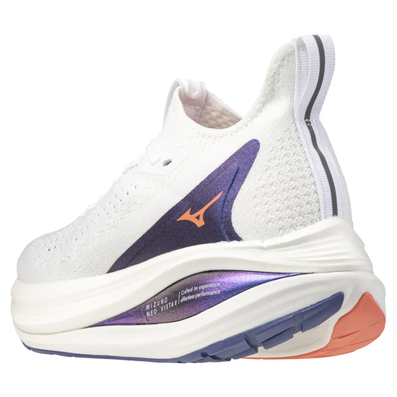 Mizuno Neo Vista 2 Women's Running Shoes - White/Coral/Iris Bloom-5