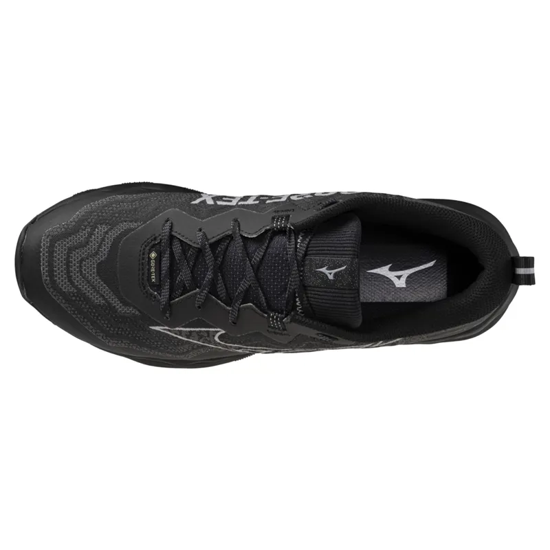 Mizuno Wave Daichi 9 GTX Men's Trail Running Shoes - Black/Grey/Sand-2