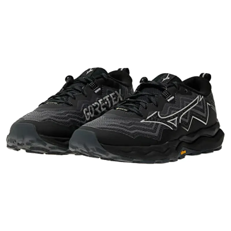 Mizuno Wave Daichi 9 GTX Women's Trail Running Shoes - Black/Mist-2