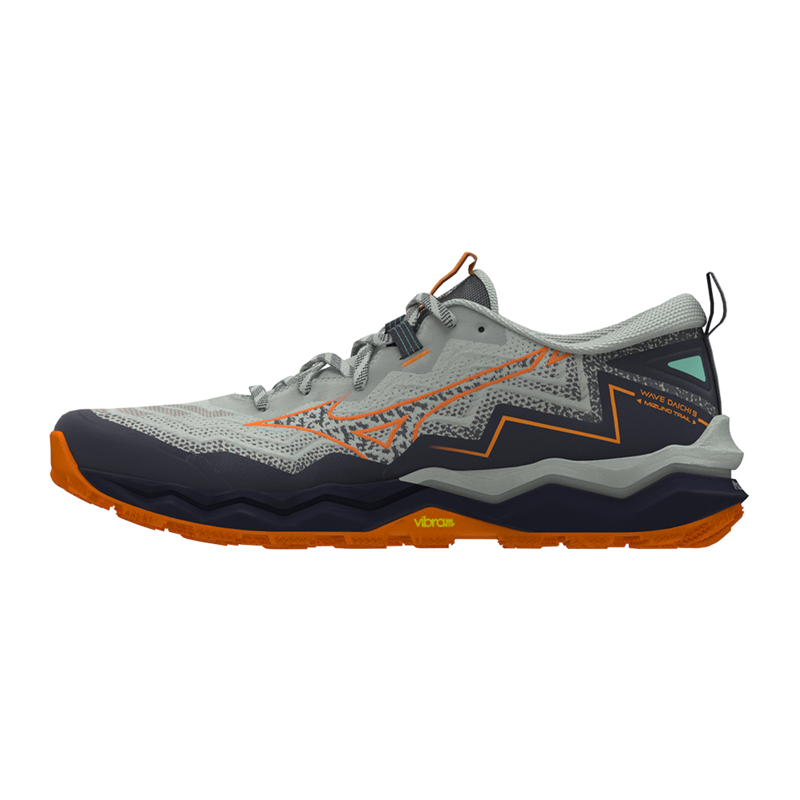 Mizuno Wave Daichi 9 Men's Trail Running Shoes - Mercury/Tangelo/Org