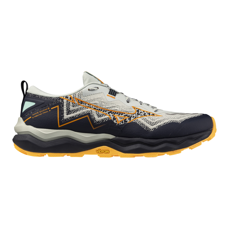 Mizuno Wave Daichi 9 Men's Trail Running Shoes - Mercury/Tangelo/Org-2