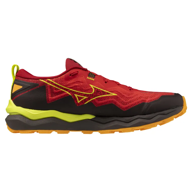 Mizuno Wave Daichi 9 Men's Trail Running Shoes - Red/Primrose-1