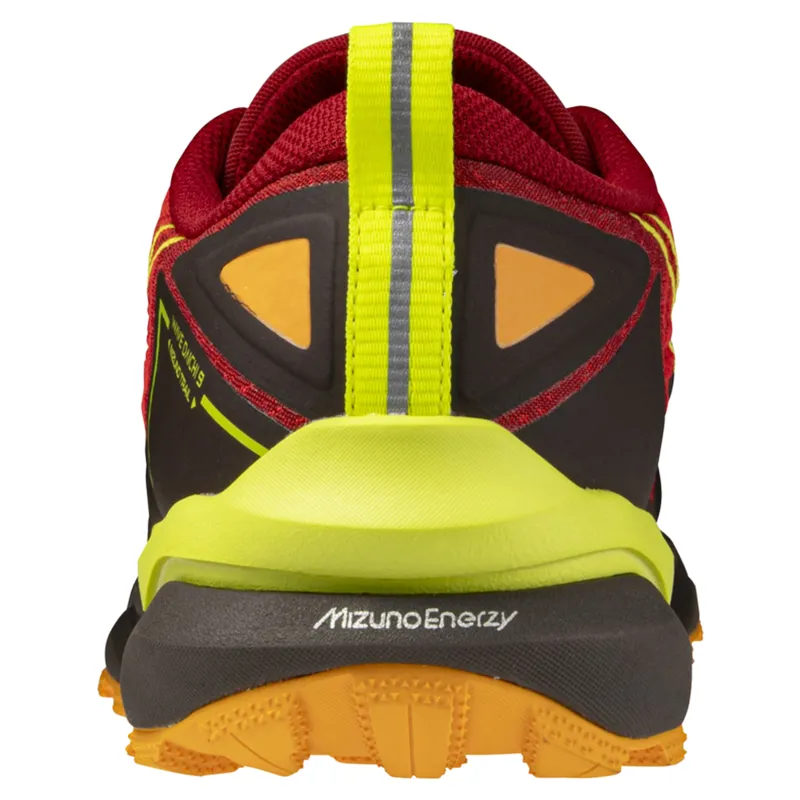 Mizuno Wave Daichi 9 Men's Trail Running Shoes - Red/Primrose-3