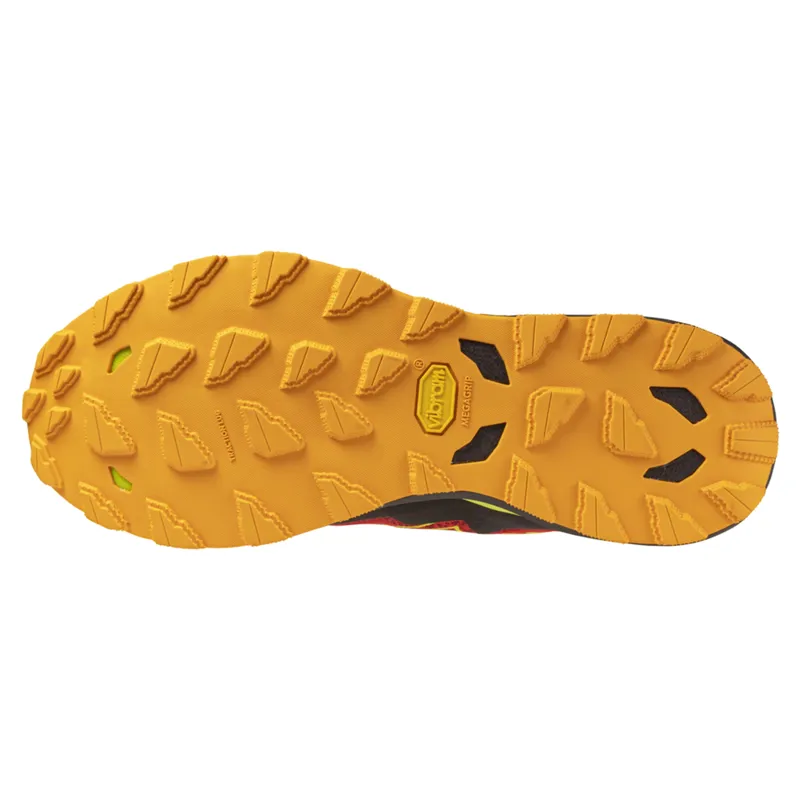 Mizuno Wave Daichi 9 Men's Trail Running Shoes - Red/Primrose-4