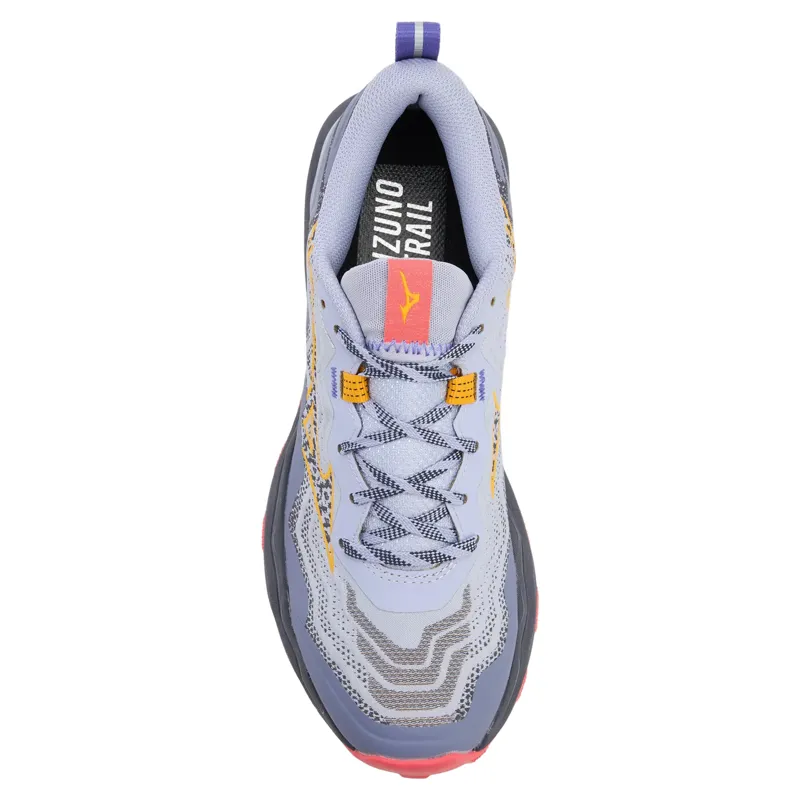 Mizuno Wave Daichi 9 Women's Trail Running Shoes - Blue/Citrus/Calypso-3