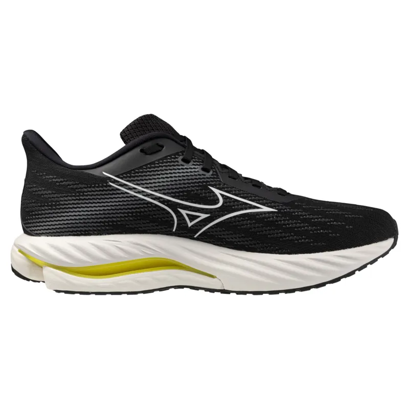 Mizuno Wave Inspire 21 2E Men's Running Shoes - Black/White/Yellow