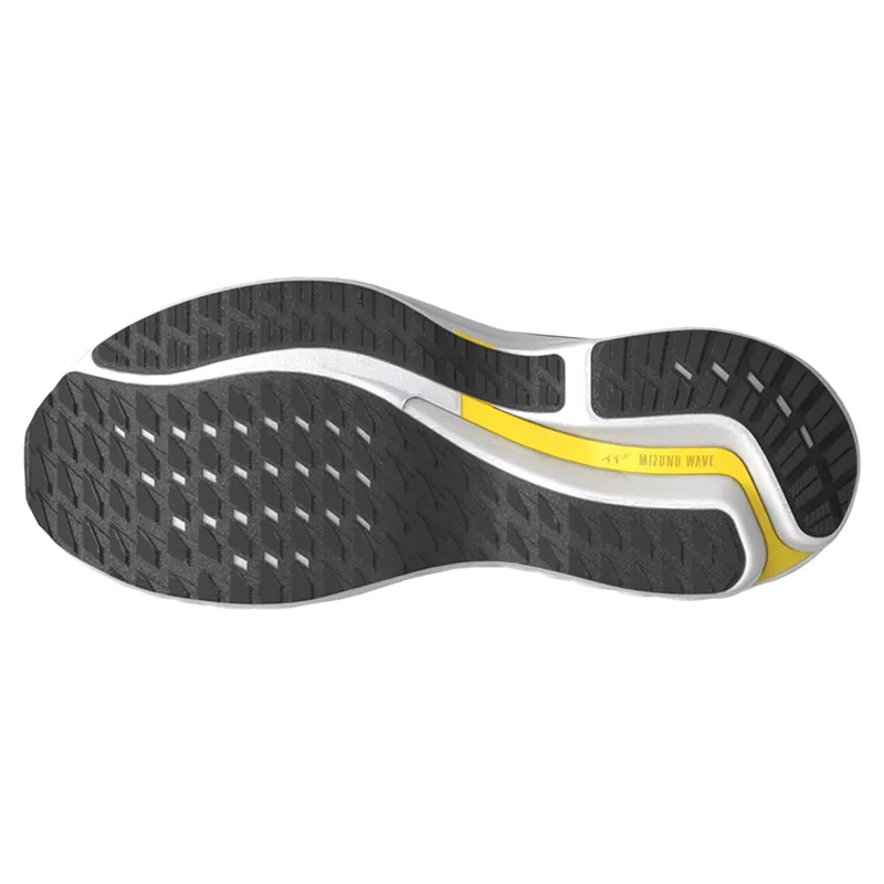 Mizuno Wave Inspire 21 2E Men's Running Shoes - Black/White/Yellow-2