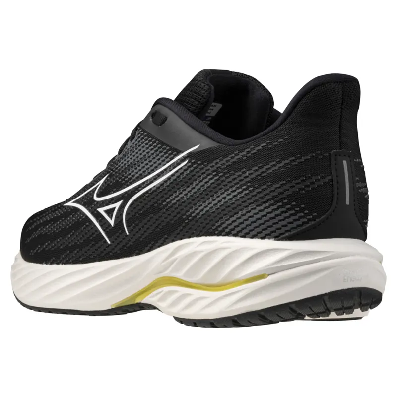 Mizuno Wave Inspire 21 2E Men's Running Shoes - Black/White/Yellow-4
