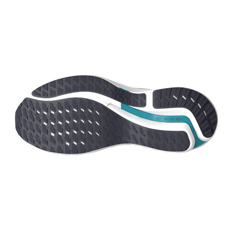 Mizuno Wave Inspire 21 Men's Running Shoes - Gray/White/Capri Breeze-3