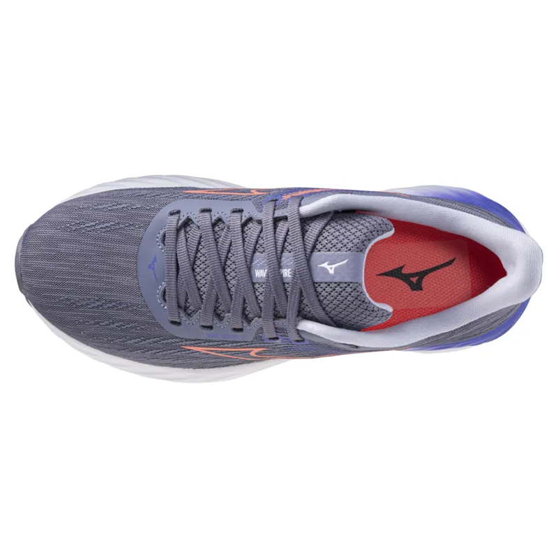 Mizuno Wave Inspire 21 Women's Running Shoes - Blue/Coral/Iris Bloom-3