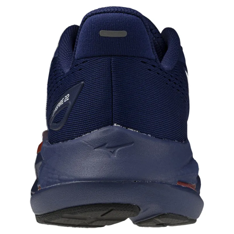 Mizuno Wave Inspire 22 Men's Running Shoes - Beacon Blue/Tomato/Fire-2