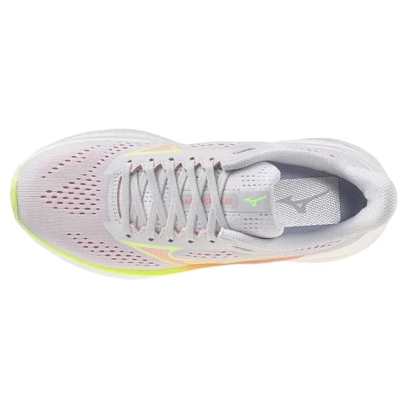 Mizuno Wave Inspire 22 Women's Running Shoes - Cloudscape/Desert Flower/Lime-6