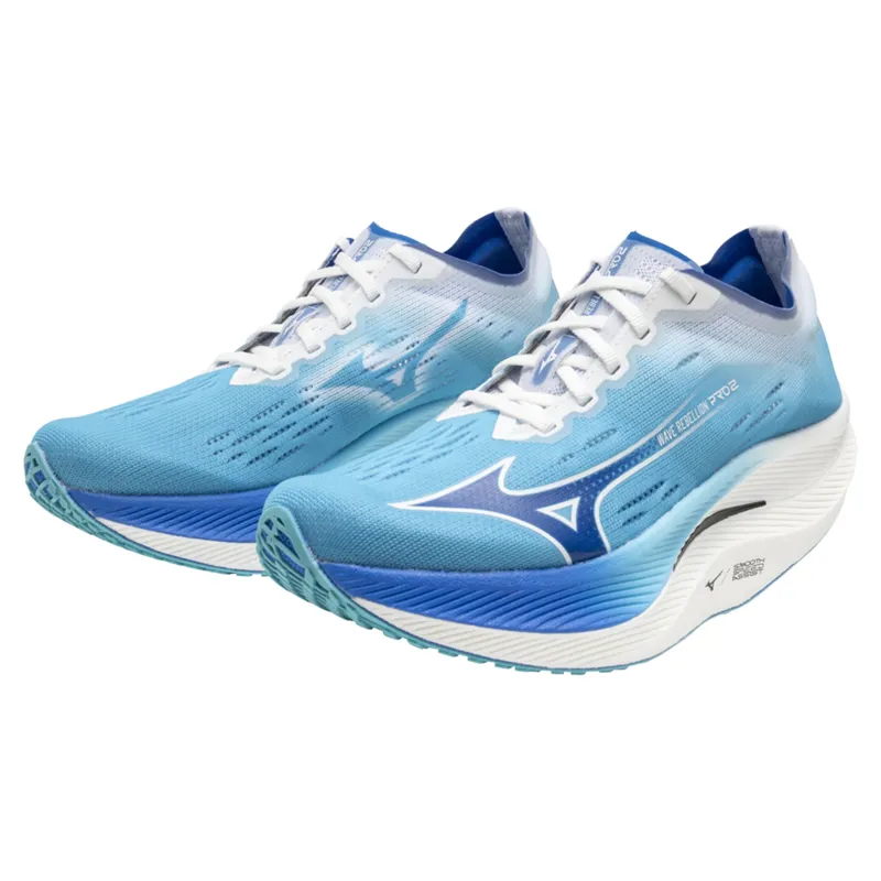 Mizuno Wave Rebellion Pro 2 Women's Running Shoe - Blue/Blue/White-2