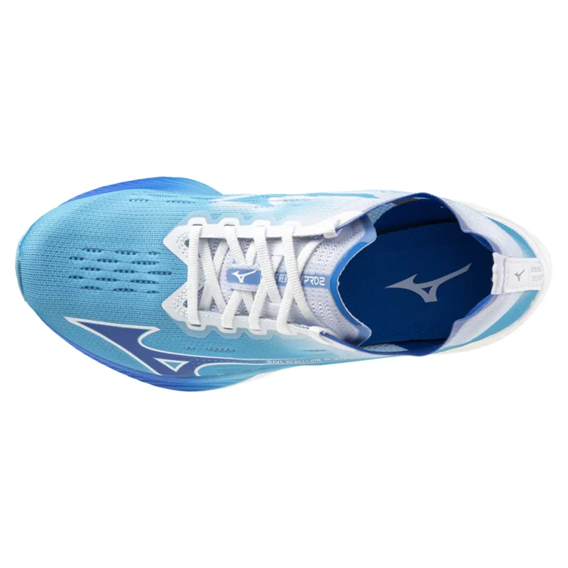 Mizuno Wave Rebellion Pro 2 Women's Running Shoe - Blue/Blue/White-3