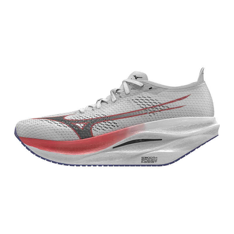 Mizuno Wave Rebellion Pro 3 Unisex Running Shoes - White/Blue/Coral