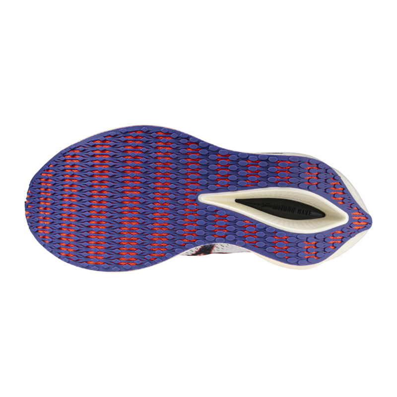 Mizuno Wave Rebellion Pro 3 Unisex Running Shoes - White/Blue/Coral-3