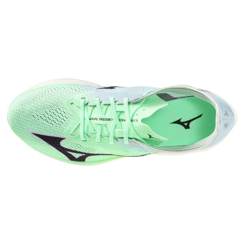 Mizuno Wave Rebellion Pro 3 Unisex Running Shoes - Mint/Black/Mint-3