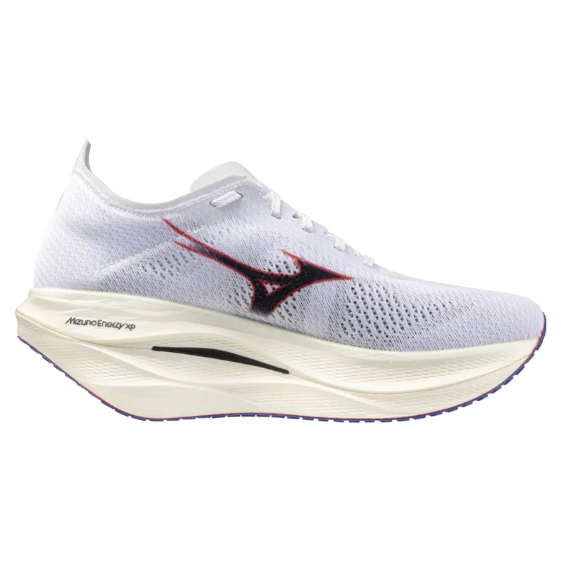 Mizuno Wave Rebellion Pro 3 Unisex Running Shoes - White/Blue/Coral-1