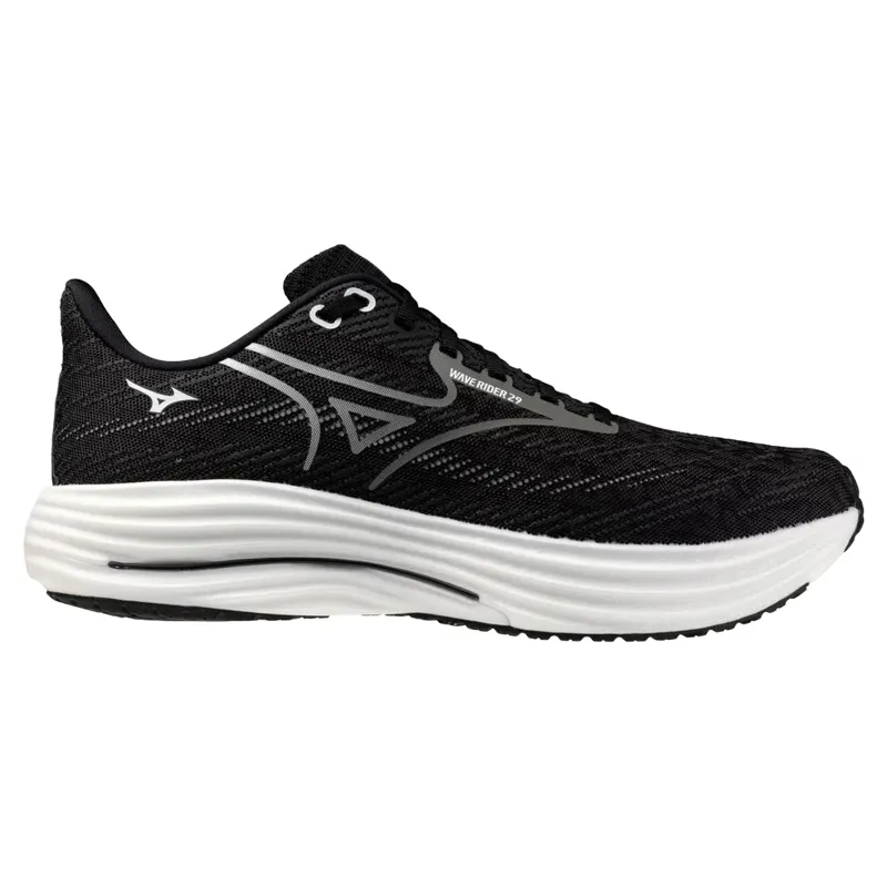 Mizuno Wave Rider 29 2E Wide Men's Running Shoe - Blk Sand/Quiet Shade