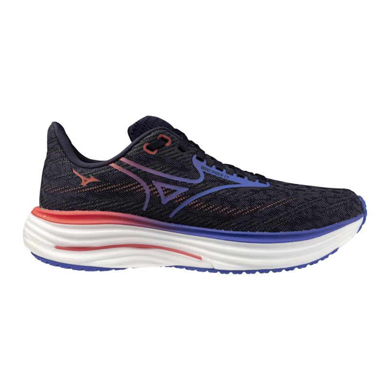 Mizuno Wave Rider 29 Women's Running Shoes in Gray/Iris Bloom/Calypso