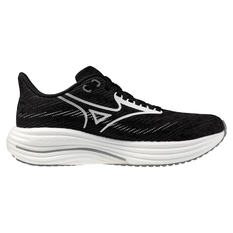 Mizuno Wave Rider 29 1D Wide Women's Running Shoe - Black Sand/White-1