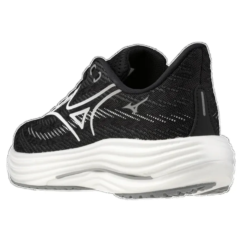 Mizuno Wave Rider 29 1D Wide Women's Running Shoe - Black Sand/White-3