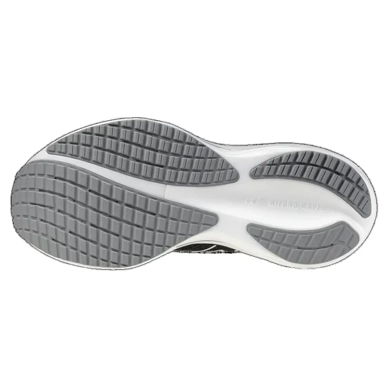 Mizuno Wave Rider 29 1D Wide Women's Running Shoe - Black Sand/White-8