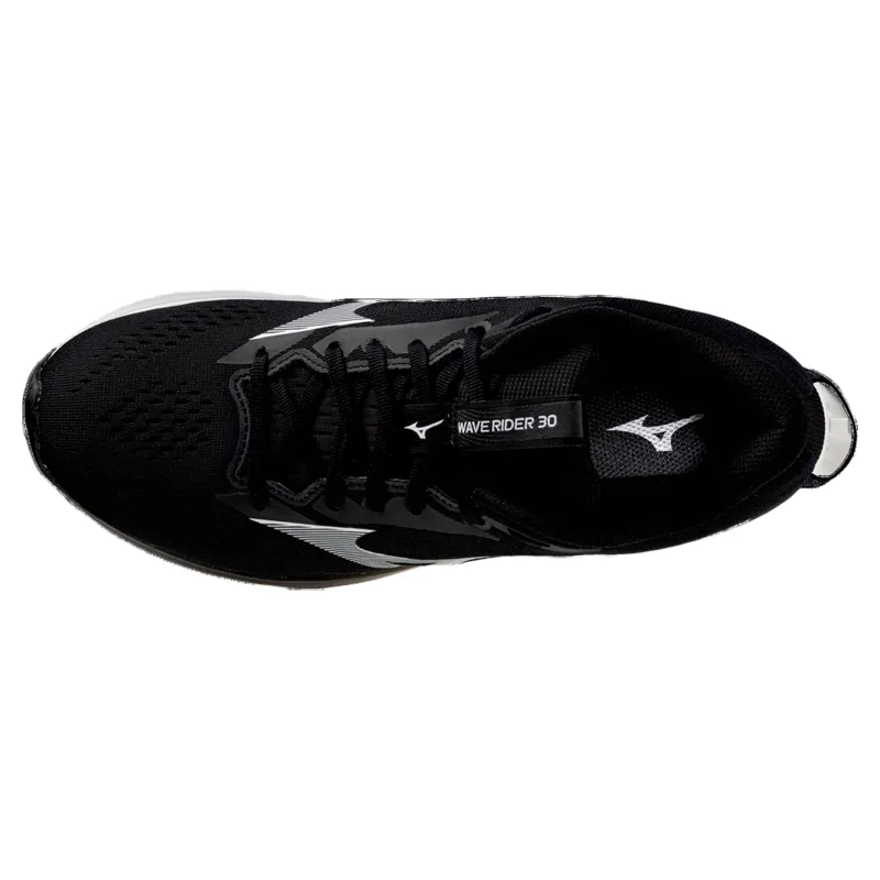 Mizuno Wave Rider 30 2E Men's Wide Running Shoe - Black/White-4
