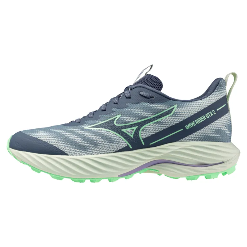 Mizuno Wave Rider GTX 2 Women's Running Shoes - Citadel/Indego