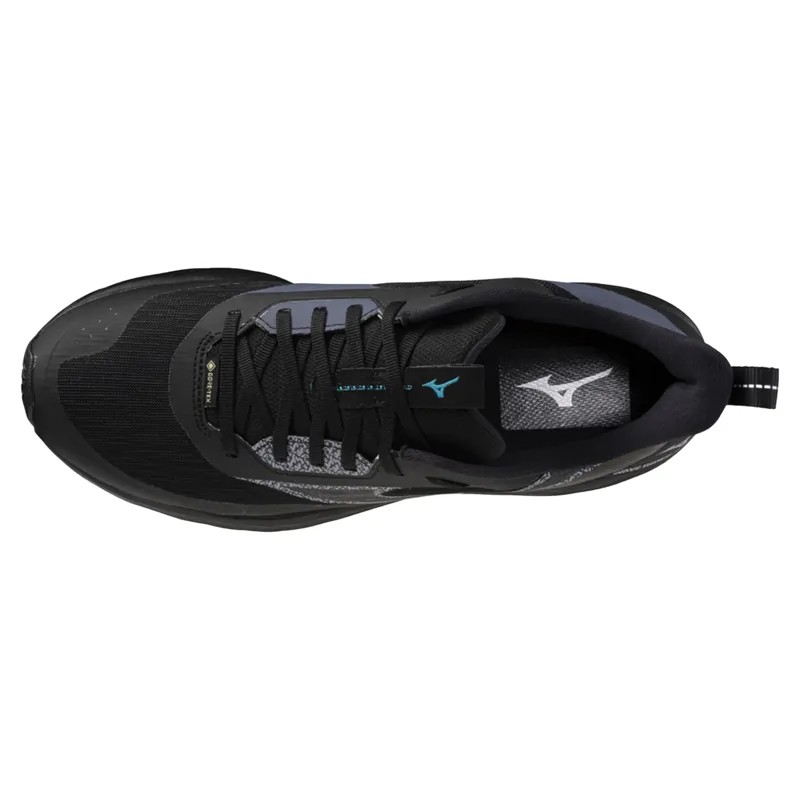 Mizuno Wave Rider GTX 3 Men's Running Shoes - Black Sand/Gray/CapriB-2